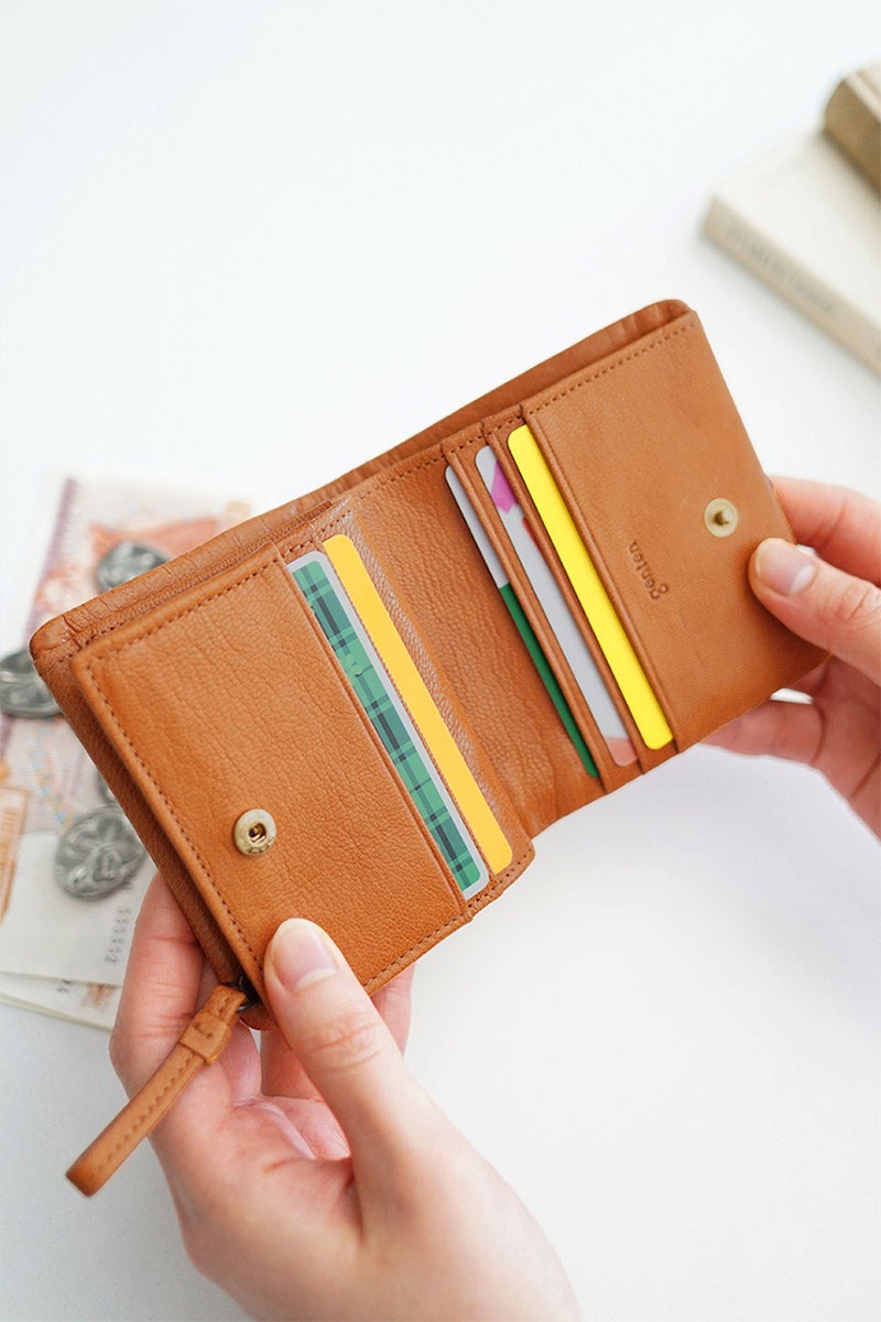 genten ゲンテン GOAT BASIC（ゴートベーシック） 小銭入れ付き二つ折り財布 43265