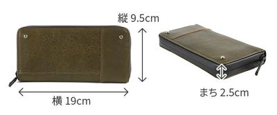 BAGGY PORT バギーポート 長財布 防水イタリアンレザー 小銭入れ付き長財布（ラウンドファスナー式） HRD-250
