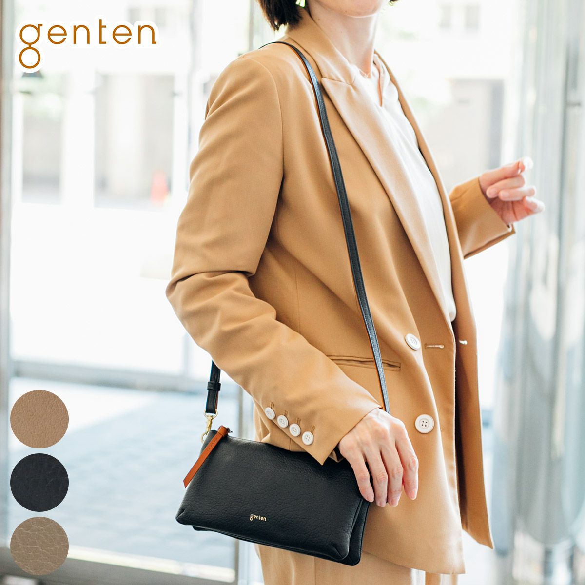 genten ゲンテン タスカ お財布ショルダーバッグ 44094（42066