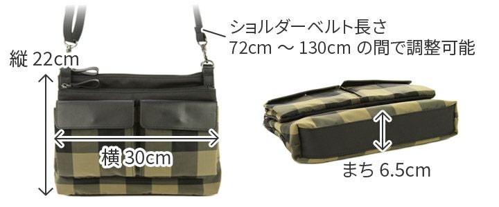 BEAU DESSIN S.A. ボーデッサン チュール チェック柄 2WAYショルダーバッグ CK2009