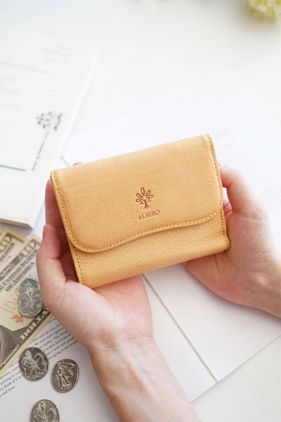 ALBERO アルベロ NATURE ナチュレ 小銭入れ付き二つ折り財布 5386