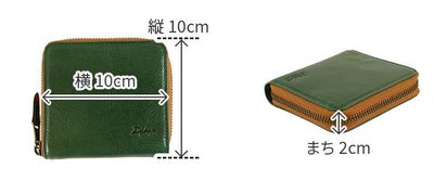 Dakota BLACK LABEL ダコタ ブラックレーベル キャーロ 小銭入れ付き二つ折り財布 ラウンドファスナー式 0620811