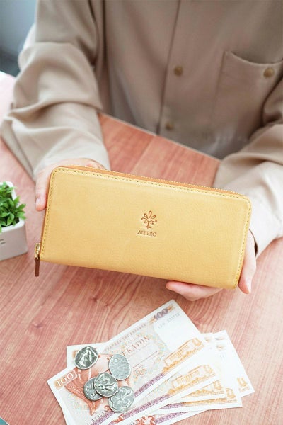 ALBERO アルベロ NATURE ナチュレ 小銭入れ付き長財布 ラウンドファスナー式 5388