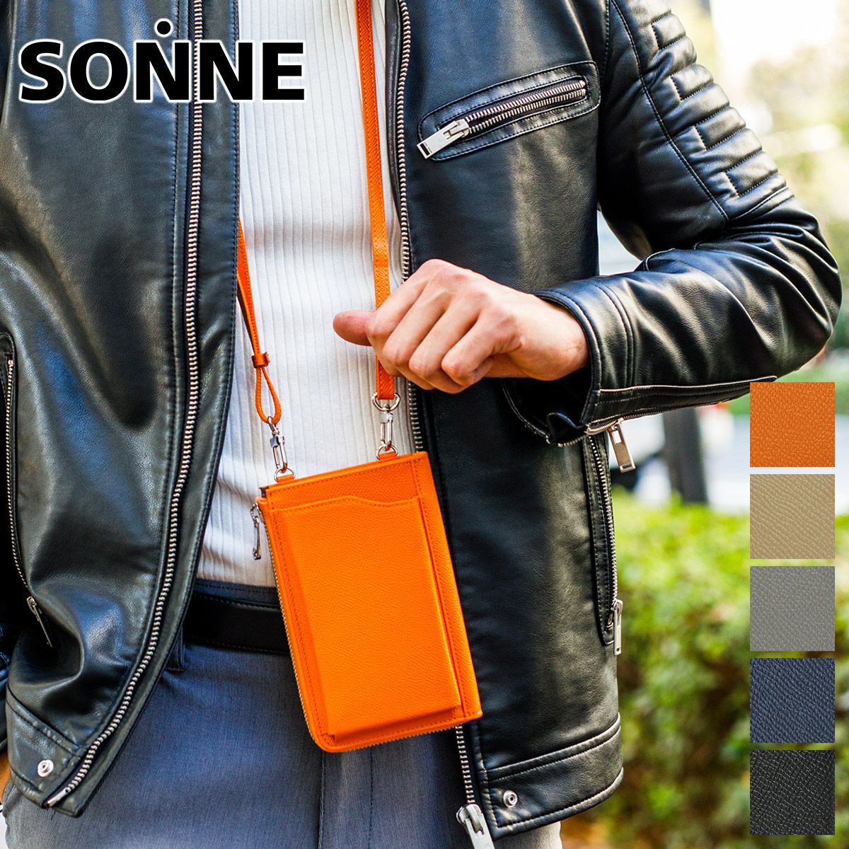 【4/20まで】SONNE ゾンネ タブレットケース クラッチバッグ 本革 SONNE（ゾンネ） 最大42% 5/9限定 クラッチバッグ メンズ ブランド 50