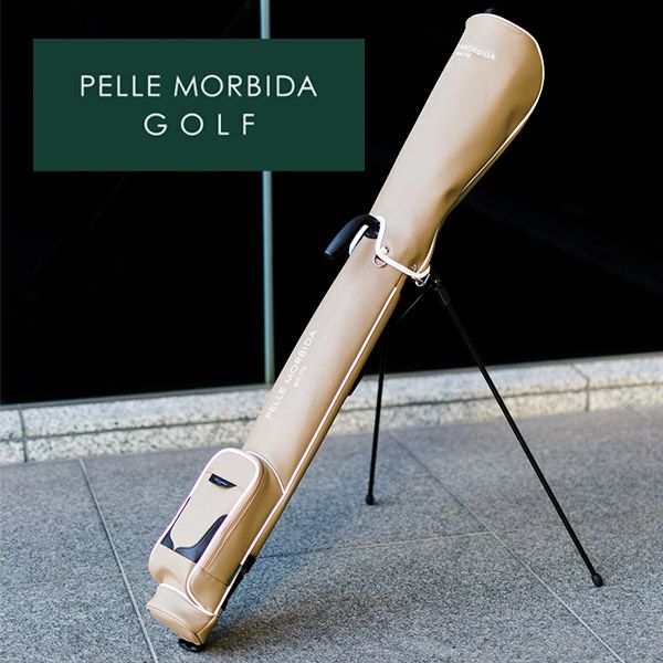PELLE MORBIDA ゴルフバッグ PMO-PG16 ネイビー PELLE MORBIDA（ペッレ モルビダ） 3年保証＋ケアセット付 PELLE