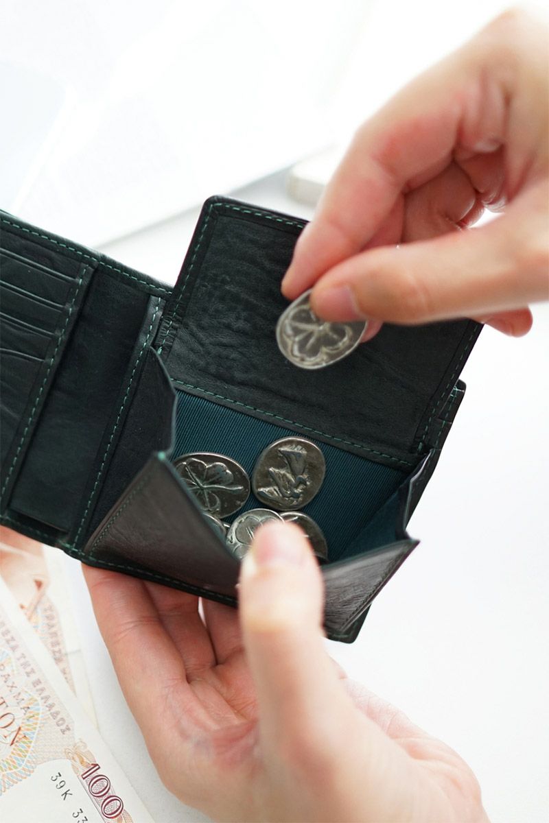 SONNE ゾンネ SCIROCCO シロッコ 小銭入れ付き 二つ折り財布 SO-SOD003B