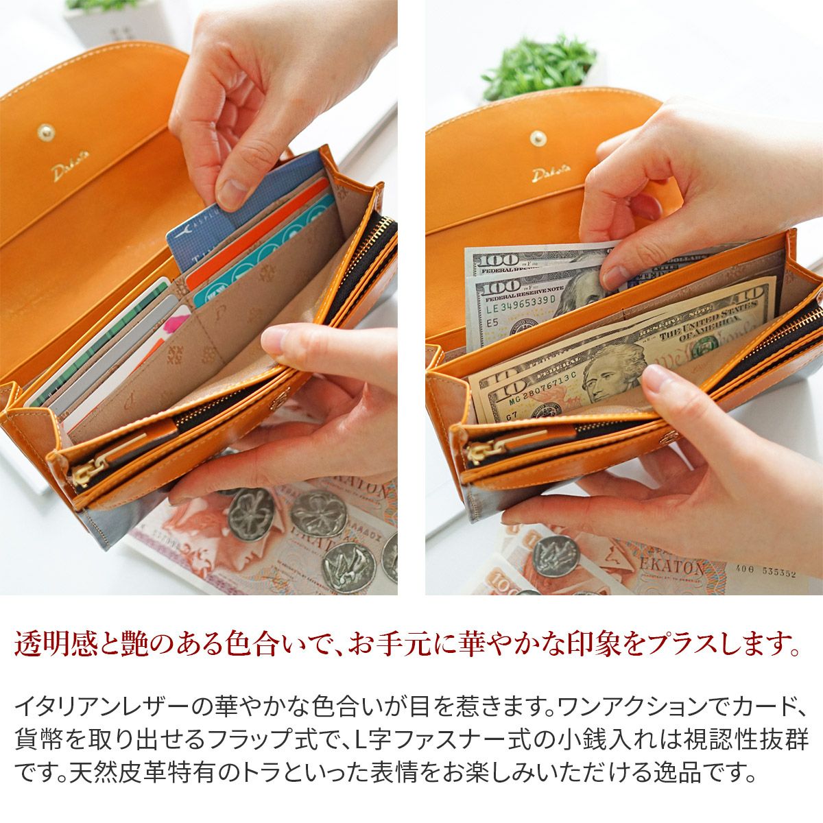 Dakota ダコタ チェルキオ 小銭入れ付き長財布 0030522 | こだわりの
