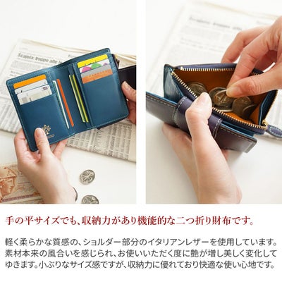 ALBERO アルベロ PECORINO ペコリーノ 小銭入れ付き二つ折り財布 8953
