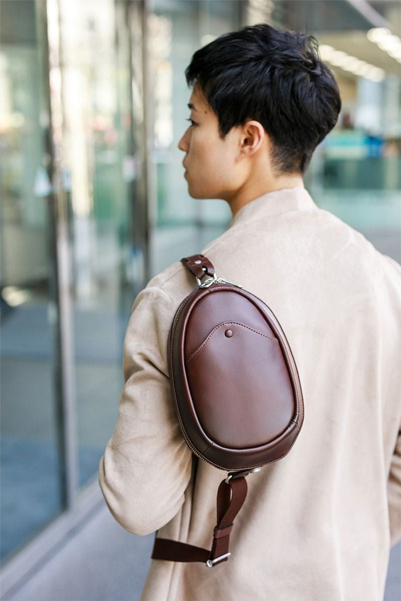 HERGOPOCH エルゴポック　レザー　ボディバッグ　ショルダーバッグ ワキシングレザー ワンショルダー/ボディバッグ | 06-OS