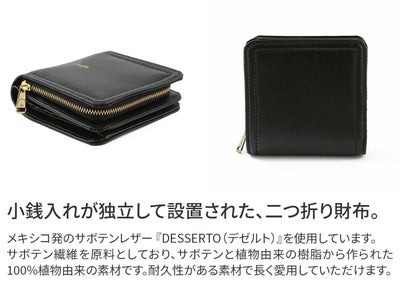 BAGGY'S ANNEX バギーズアネックス CACTUS LEATHER 小銭入れ付き二つ折り財布 LZKM-391