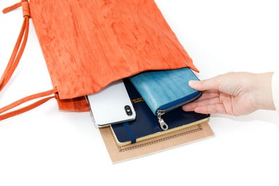 genten ゲンテン バークバッグ 2WAY巾着バッグ 43666