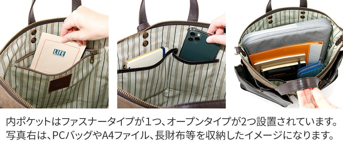 BEAU DESSIN S.A. ボーデッサン タンニン・ワッシャー 2WAYトート