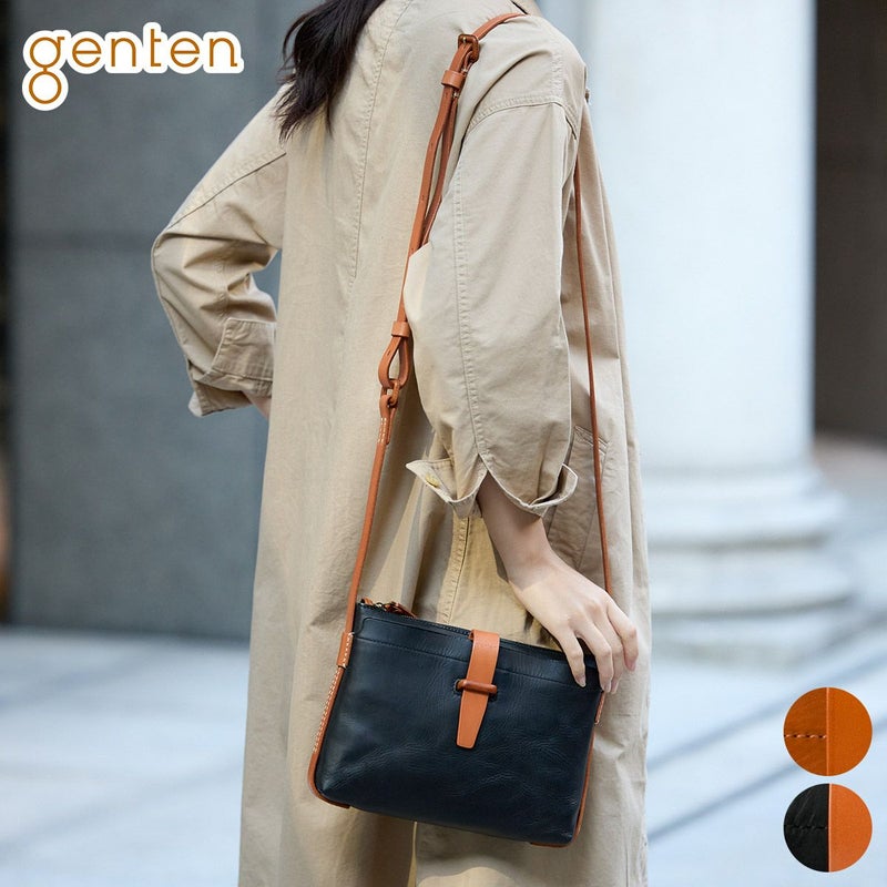 genten ゲンテン サドルベルトヌオーバ ショルダーバッグ 43393