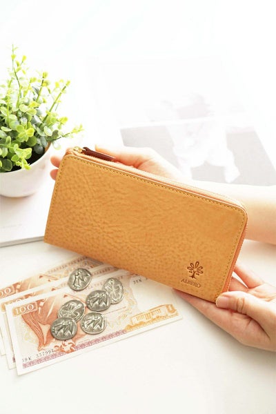 ALBERO アルベロ NATURE ナチュレ 小銭入れ付き長財布（L字ファスナー式） 5399