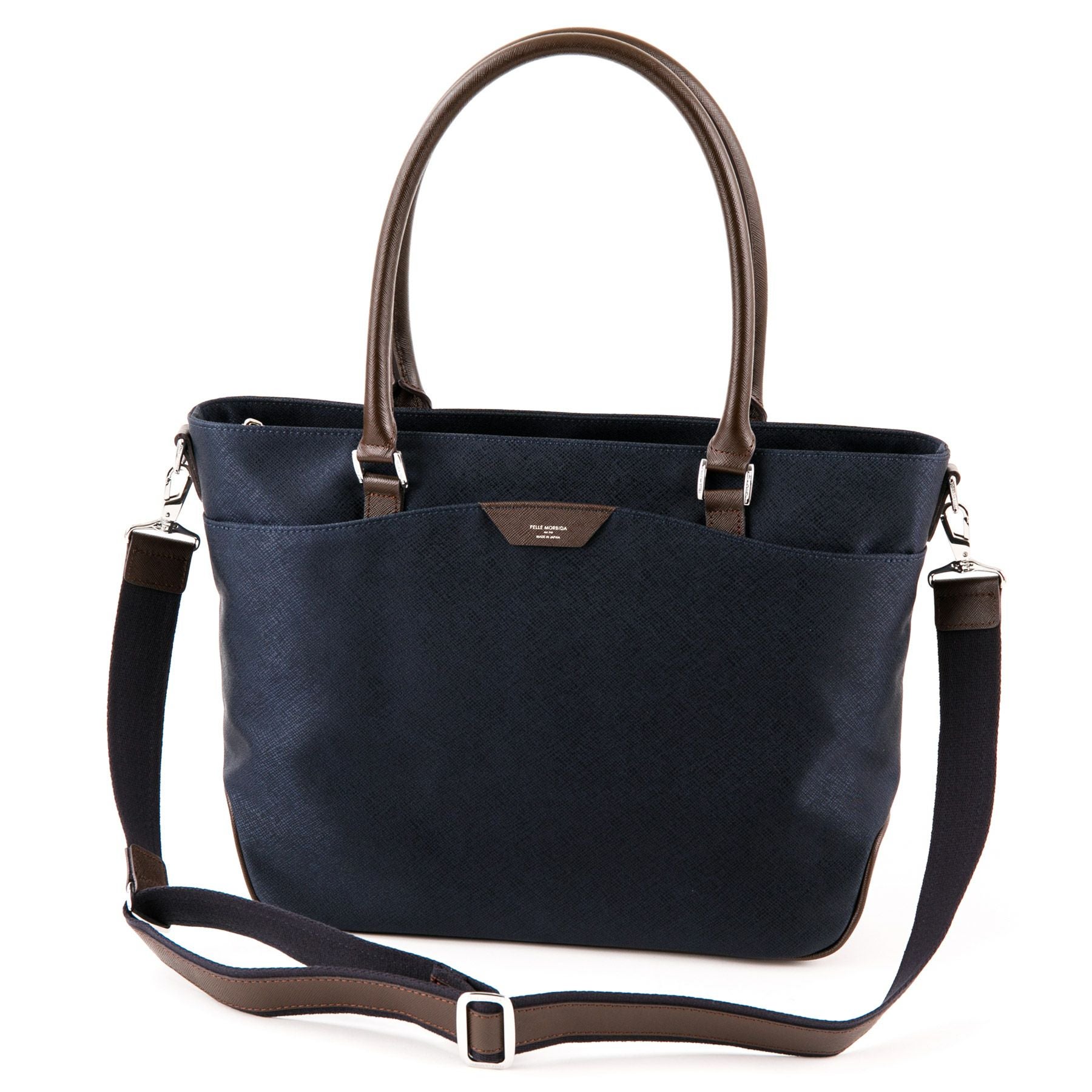 ペッレモルビダ　キャピターノ　トート　CA303 ネイビー×ダークブラウン PELLE MORBIDA ペッレモルビダ Capitano キャピターノ リモンタ 2WAY