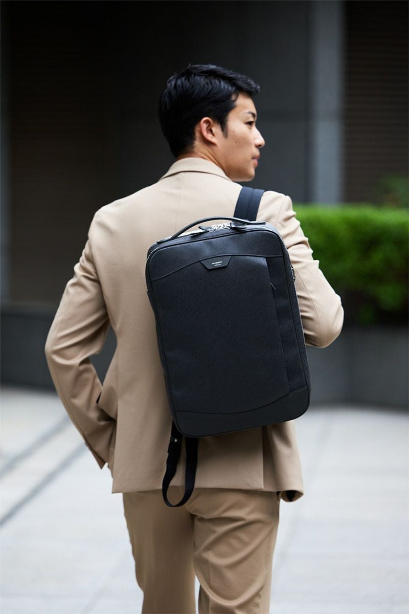 ペレモルビダ　リュック　ブリーフケース　ブラウン　サフィアーノレザー　3way PELLE MORBIDA（ペッレ モルビダ） 3年保証＋ケアセット付 PELLE