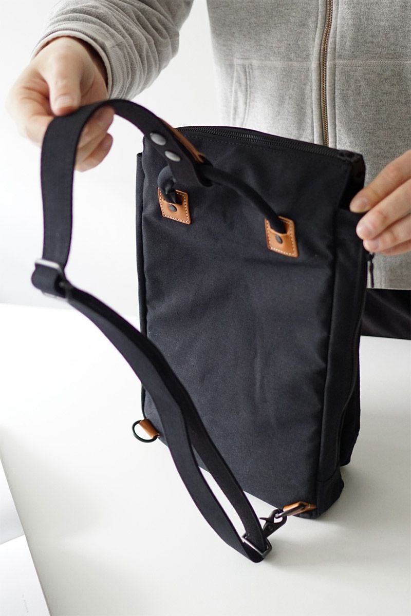 BAGGY PORT バギーポート 10号高密度帆布 BLACK ブラック 2WAYミニリュック YNM-426