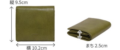 genten ゲンテン GOAT BASIC ゴートベーシック 小銭入れ付き二つ折り財布 44355