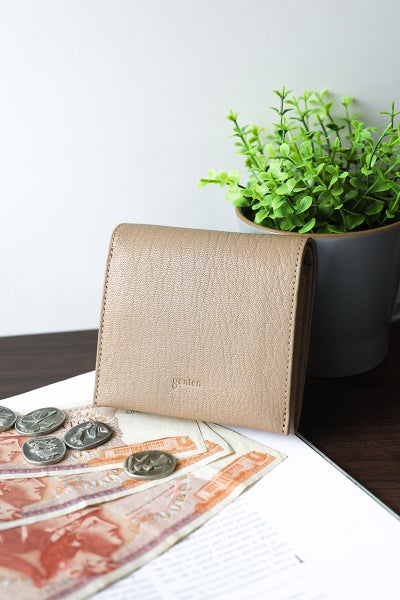 genten ゲンテン GOAT BASIC ゴートベーシック 小銭入れ付き二つ折り財布 44355