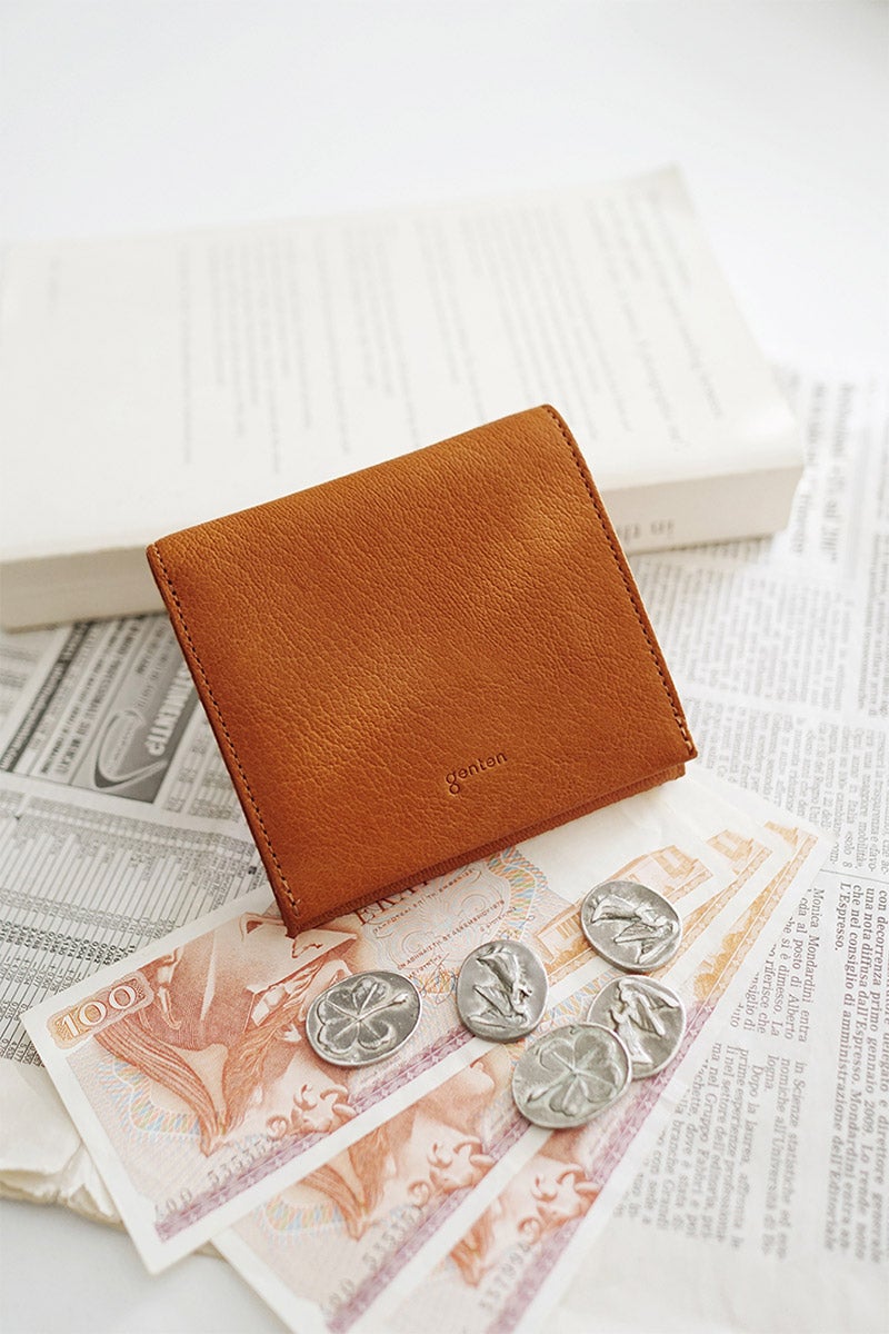 genten ゲンテン GOAT BASIC ゴートベーシック 小銭入れ付き二つ折り財布 44355