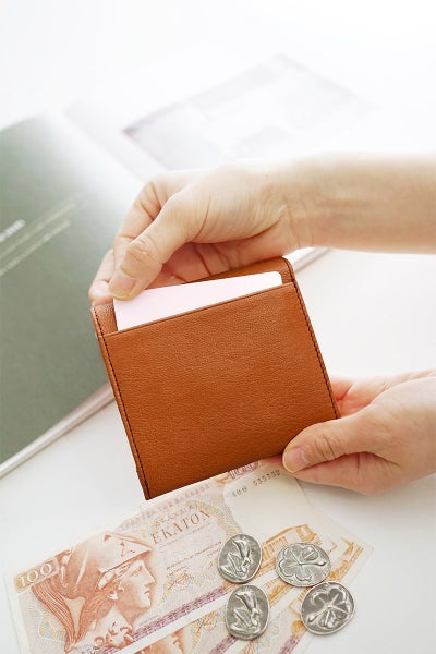 genten ゲンテン GOAT BASIC ゴートベーシック 小銭入れ付き二つ折り財布 44355