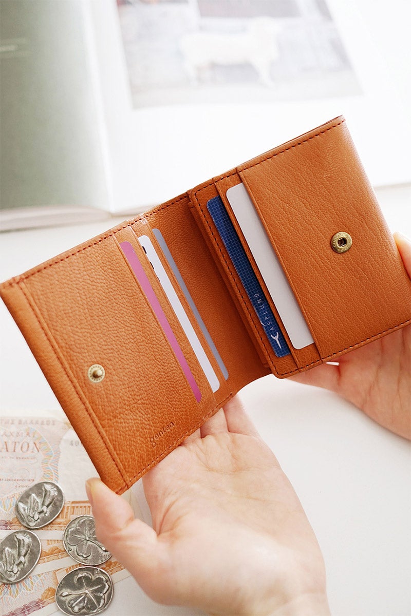 genten ゲンテン GOAT BASIC ゴートベーシック 小銭入れ付き二つ折り財布 44355