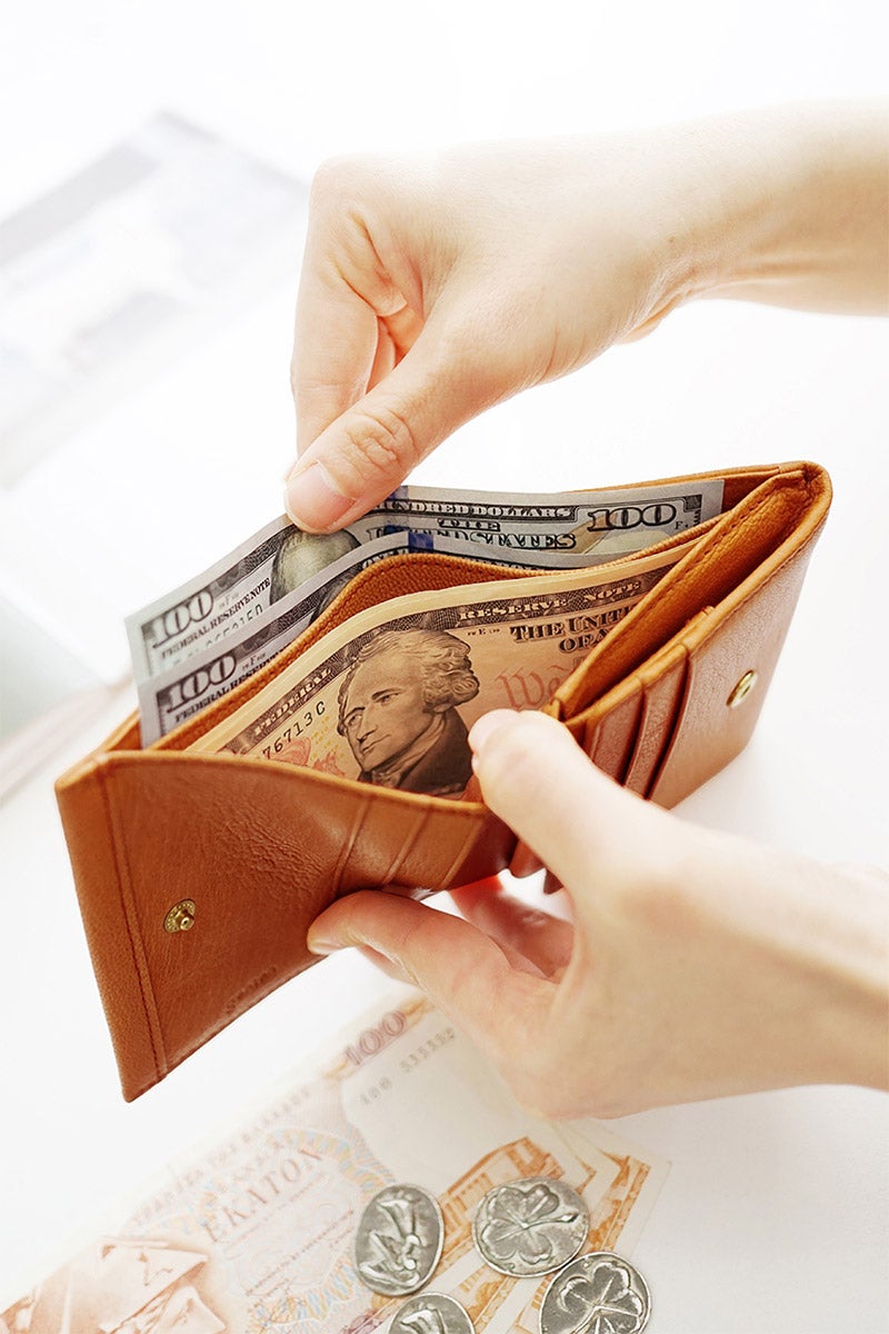 genten ゲンテン GOAT BASIC ゴートベーシック 小銭入れ付き二つ折り財布 44355