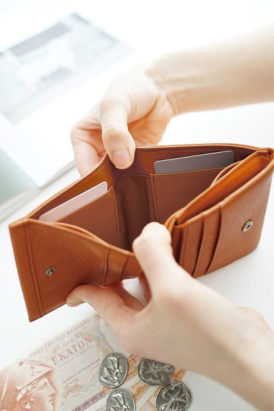 genten ゲンテン GOAT BASIC ゴートベーシック 小銭入れ付き二つ折り財布 44355