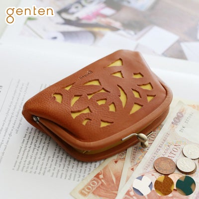 genten ゲンテン Garden cutwork ガーデンカットワーク がま口財布 43962