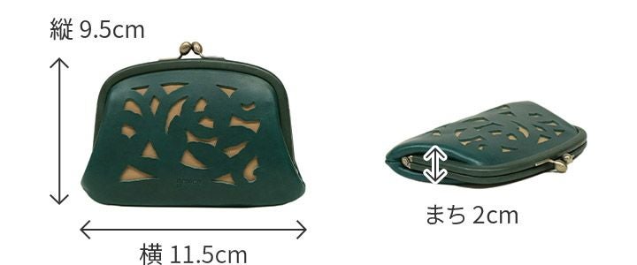 genten ゲンテン Garden cutwork ガーデンカットワーク がま口財布
