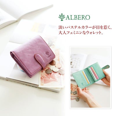 ALBERO アルベロ MONTE BIANCO モンテビアンコ 小銭入れ付き二つ折り財布 250