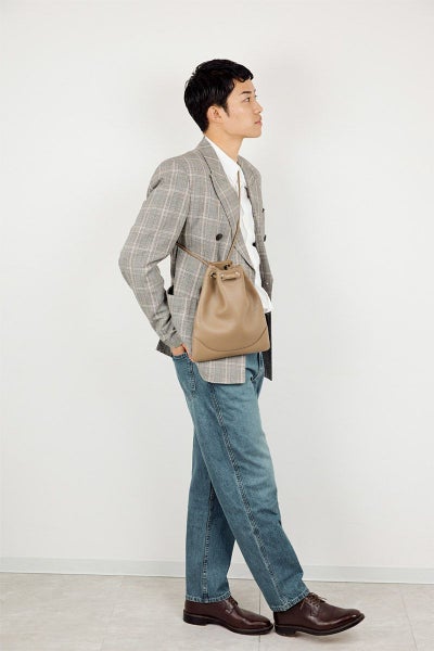 PELLE MORBIDA ペッレモルビダ Maiden Voyage メイデン ボヤージュ シュリンクレザー 巾着バッグ PMO-MB080