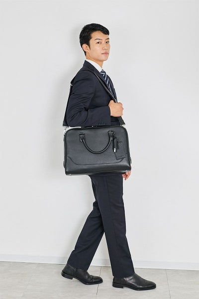 PELLE MORBIDA ペッレモルビダ Maiden Voyage メイデン ボヤージュ シュリンクレザー ブリーフバッグ 1室タイプ ショルダーベルト付属 PMO-MB075