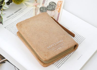 BAGGY'S ANNEX バギーズアネックス FOG leather (フォグレザー) 小銭入れ付き二つ折り財布（ラウンドファスナー式 ）LZYS-7001