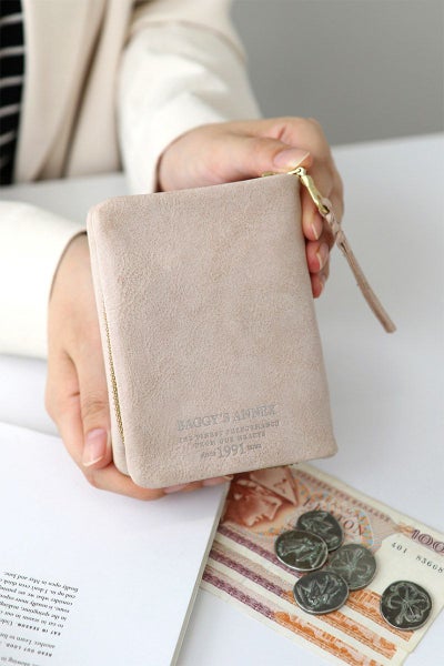 BAGGY'S ANNEX バギーズアネックス FOG leather (フォグレザー) 小銭入れ付き二つ折り財布（ラウンドファスナー式 ）LZYS-7001