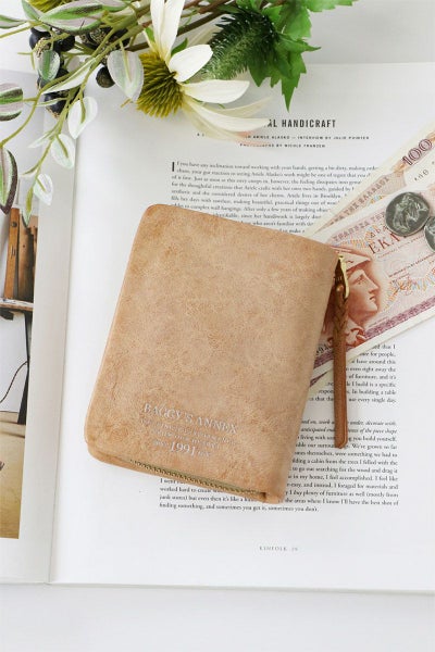 BAGGY'S ANNEX バギーズアネックス FOG leather (フォグレザー) 小銭入れ付き二つ折り財布（ラウンドファスナー式 ）LZYS-7001