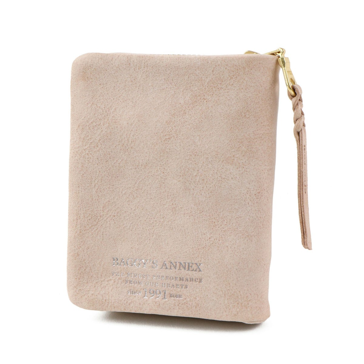 BAGGY'S ANNEX バギーズアネックス FOG leather (フォグレザー) 小銭入れ付き二つ折り財布（ラウンドファスナー式 ）LZYS-7001