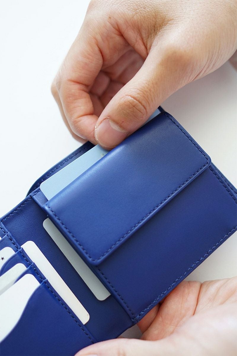 PELLE MORBIDA ペッレモルビダ Barca バルカ スティングレイレザー 小銭入れ付き 二つ折り財布 PMO-SR002