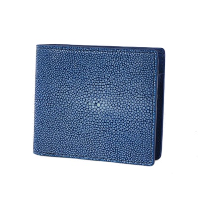 PELLE MORBIDA ペッレモルビダ Barca バルカ スティングレイレザー 小銭入れ付き 二つ折り財布 PMO-SR002