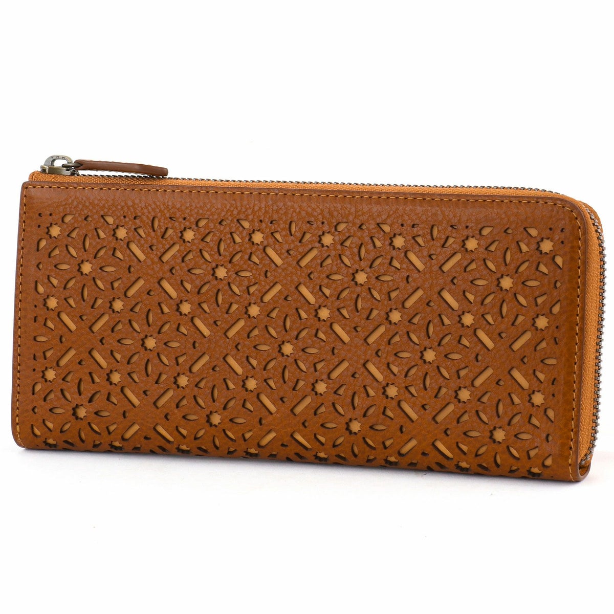 genten ゲンテン Dia cut work ダイヤカットワーク 小銭入れ付き長財布（L字ファスナー式） 43985