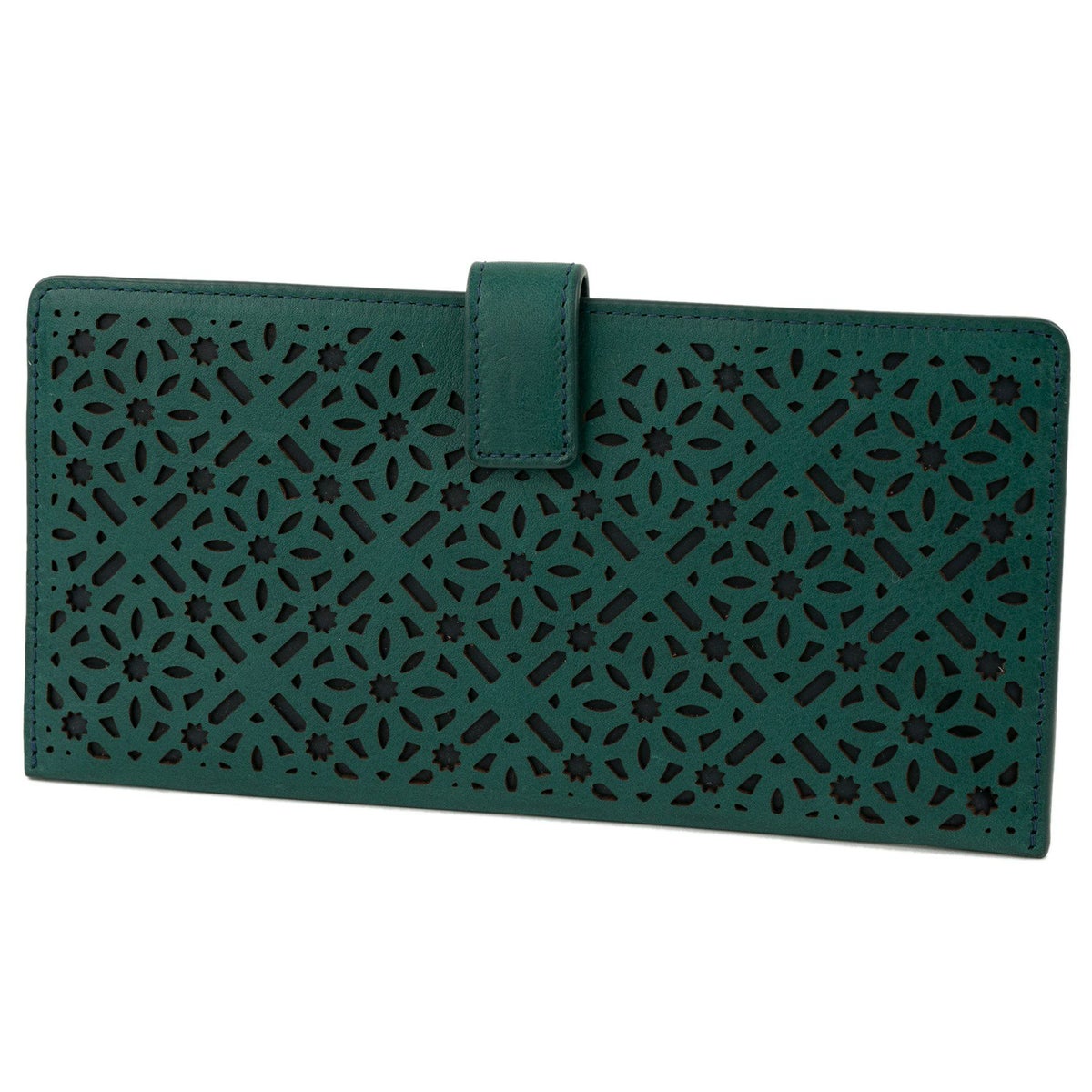 genten ゲンテン Dia cut work ダイヤカットワーク 薄型長財布 43986