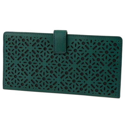 genten ゲンテン Dia cut work ダイヤカットワーク 薄型長財布 43986