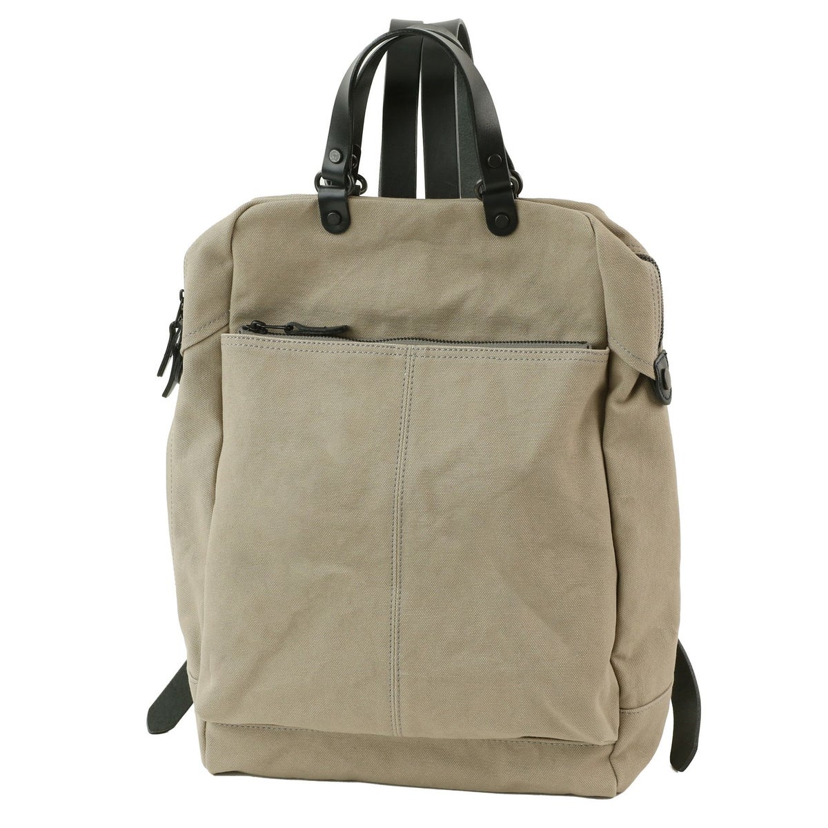 BAGGY PORT バギーポート ウォッシュ加工６号帆布×オイルレザー 2WAYリュックサック KBS-441