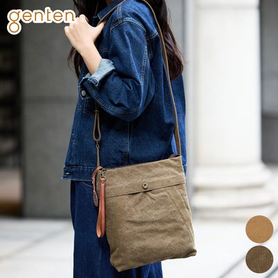 genten ゲンテン Mil Canvas ミルキャンバス ショルダーバッグ 44541