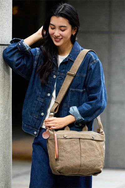 genten ゲンテン Mil Canvas ミルキャンバス 2WAYショルダーバッグ 44543