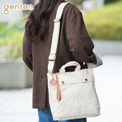 genten ゲンテン Mil Canvas ミルキャンバス 2WAYショルダーバッグ 49505