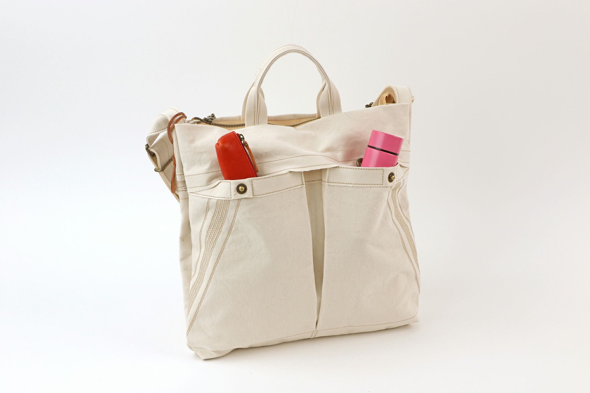 genten ゲンテン Mil Canvas ミルキャンバス 2WAYショルダーバッグ