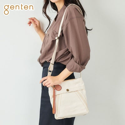 genten ゲンテン Mil Canvas ミルキャンバス ミニショルダーバッグ 49507
