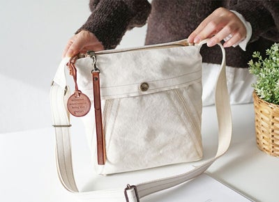 genten ゲンテン Mil Canvas ミルキャンバス ミニショルダーバッグ 49507