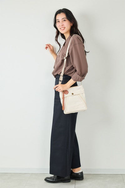 genten ゲンテン Mil Canvas ミルキャンバス ミニショルダーバッグ 49507